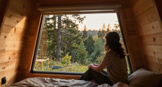The Nature Pod by Vagabond Haven: A ThermoWood Cabin With a Panorama Window Over the Bed