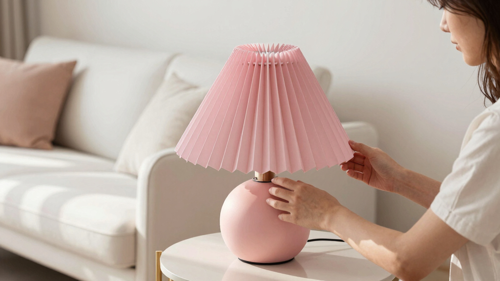The Pleated Pink Lamp That's About to Be Everywhere