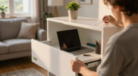 This Small Home Didn’t Have Room for an Office — An IKEA Cabinet Solved That