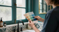 A Color Consultant Turned a Bedroom Into a Bold Bathroom