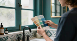 A Color Consultant Turned a Bedroom Into a Bold Bathroom