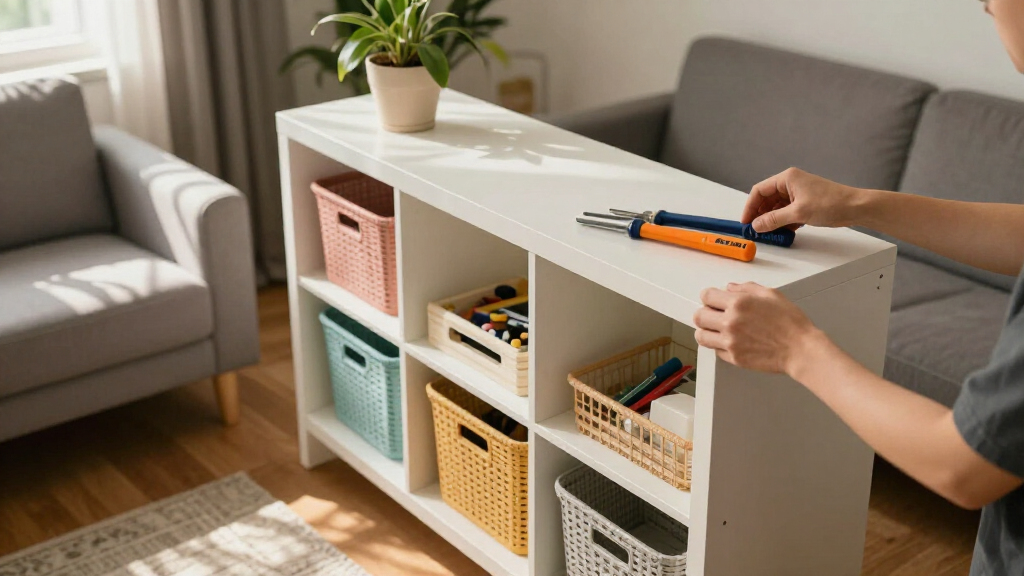 I Created A Pretty IKEA BILLY Hack That Seriously Cuts Clutter