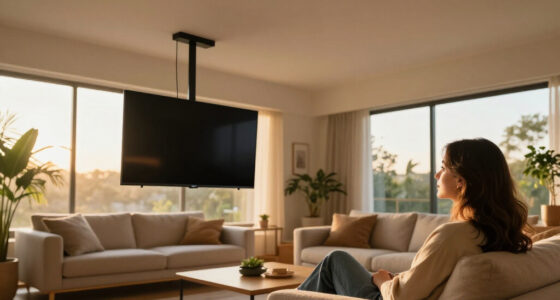 She Didn't Want Her TV Taking Up Wall Space — So She Hung It From The Ceiling