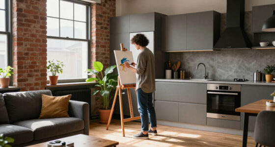This 500-Square-Foot Studio Doubles As An Artist's Home And Workspace