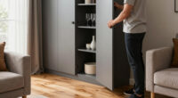 A Wall Of Cabinets Did More Than Add Storage To This Living Room