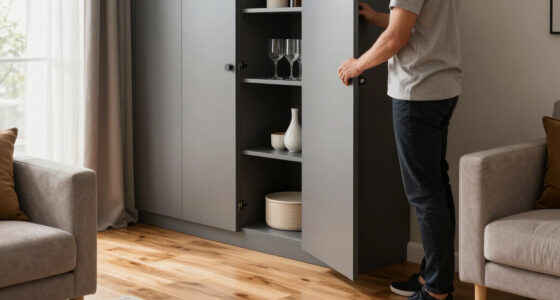 A Wall Of Cabinets Did More Than Add Storage To This Living Room