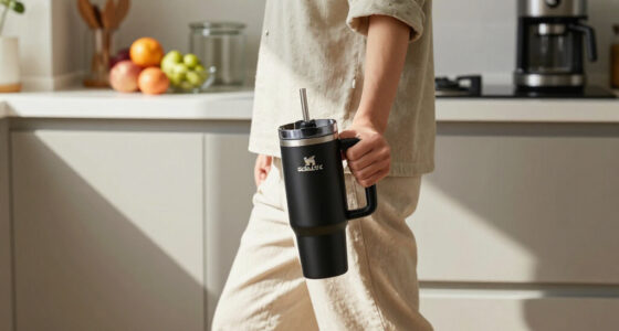 STANLEY IceFlow 2.0 Flip Straw Tumbler, 30 Oz, Black 2.0 | Easy Carry Handle | Twist On Lid And Flip Up Straw | Leak Resistant Water Bottle