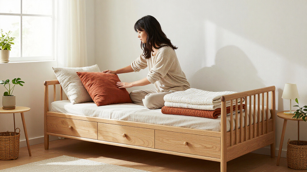 A Custom Daybed Turned This Awkward Tiny Room Into An Elegant Dual-purpose Guest Room And Home Office