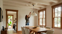 A Dropped Ceiling Became This 100-Year-Old Dining Room’s Best Feature