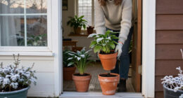 Should You Leave Potted Plants Outdoors In The Winter?
