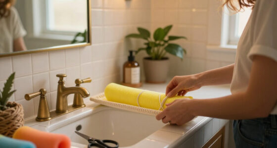 Upcycle Dollar Tree Pool Noodles Into Gorgeous Bathroom Decor With This Clever DIY